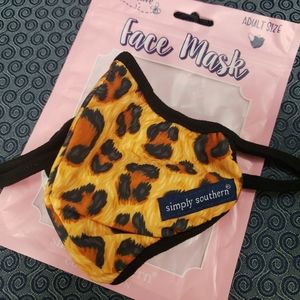 Simply southern cheeta face mask